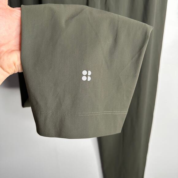 Sweaty Betty Women's Ivy Green Tie Waist Explorer Jogger Loose Fit Pants Size S - Picture 9 of 10